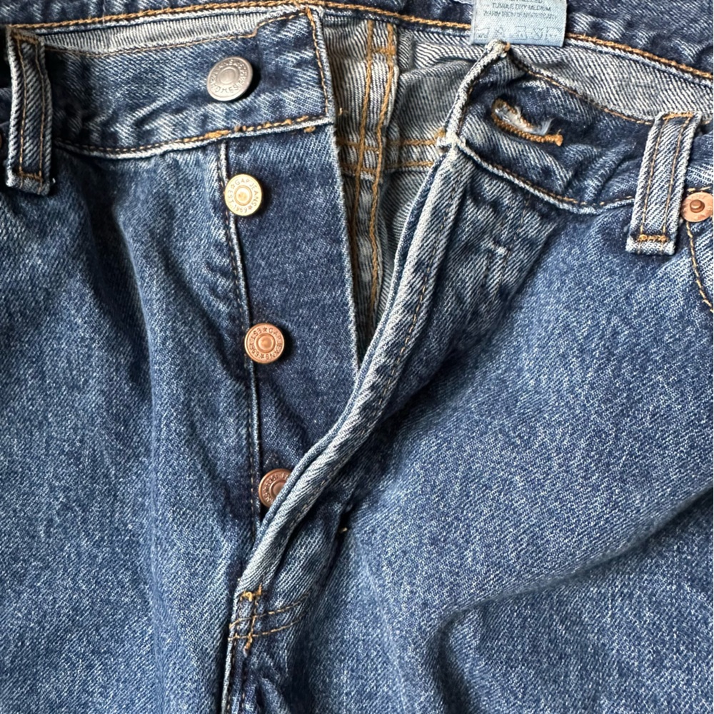 Vintage 100% cotton GAP Low Rise classic 90s 10 Long blue jeans denim womens USA - Picture 7 of 11